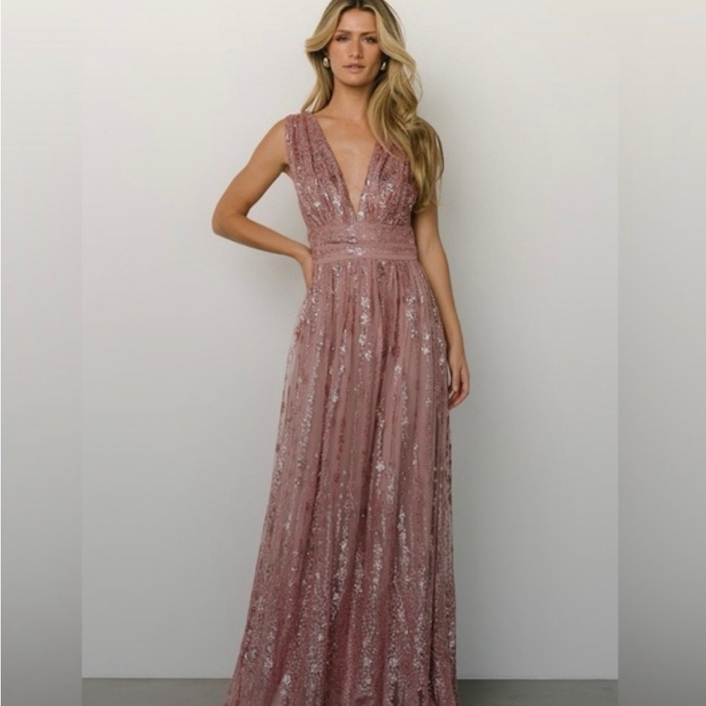 Soieblu Mauve Sequin Dress